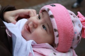 Ninoca dando umas voltinhas em Londres aos 04 meses